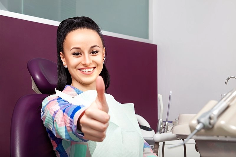 Happy Woman at Warren Laser Dentistry